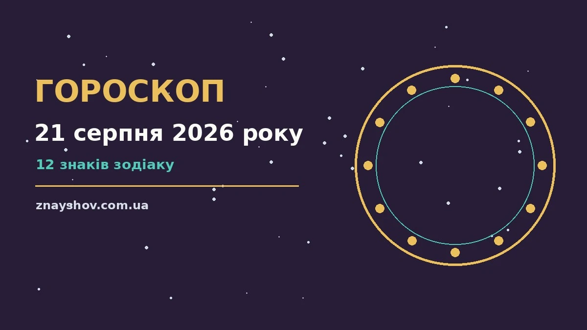Гороскоп на 21 серпня 2026 року: ключові моменти дня про можливості й обережність