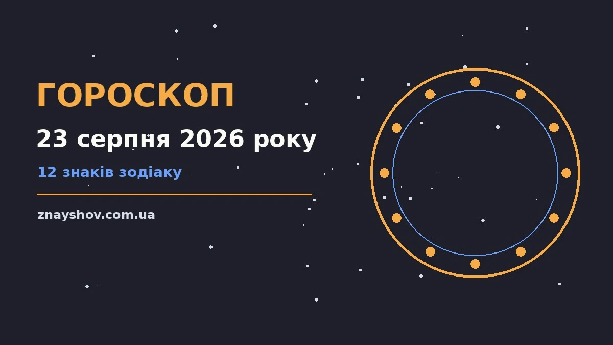 Гороскоп на 23 серпня 2026 року: ключові моменти дня про можливості й обережність