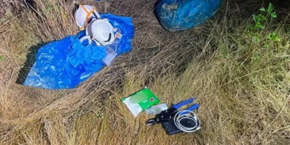 Фото зі сторінки словацької поліції у Facebook, пов'язане з операцією із запобігання підпалу заводу Skyeton