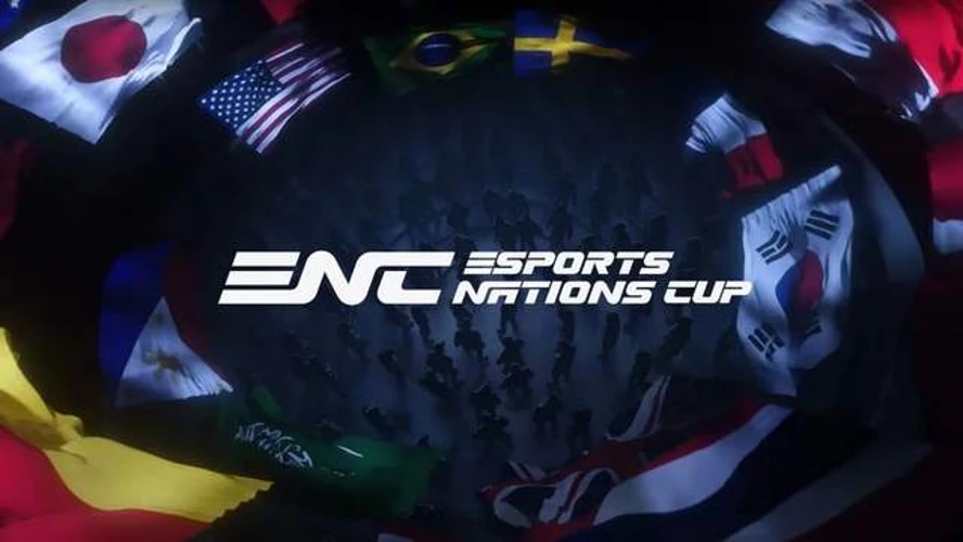 Логотип Esports Nations Cup на тлі силуету Ер-Ріяда