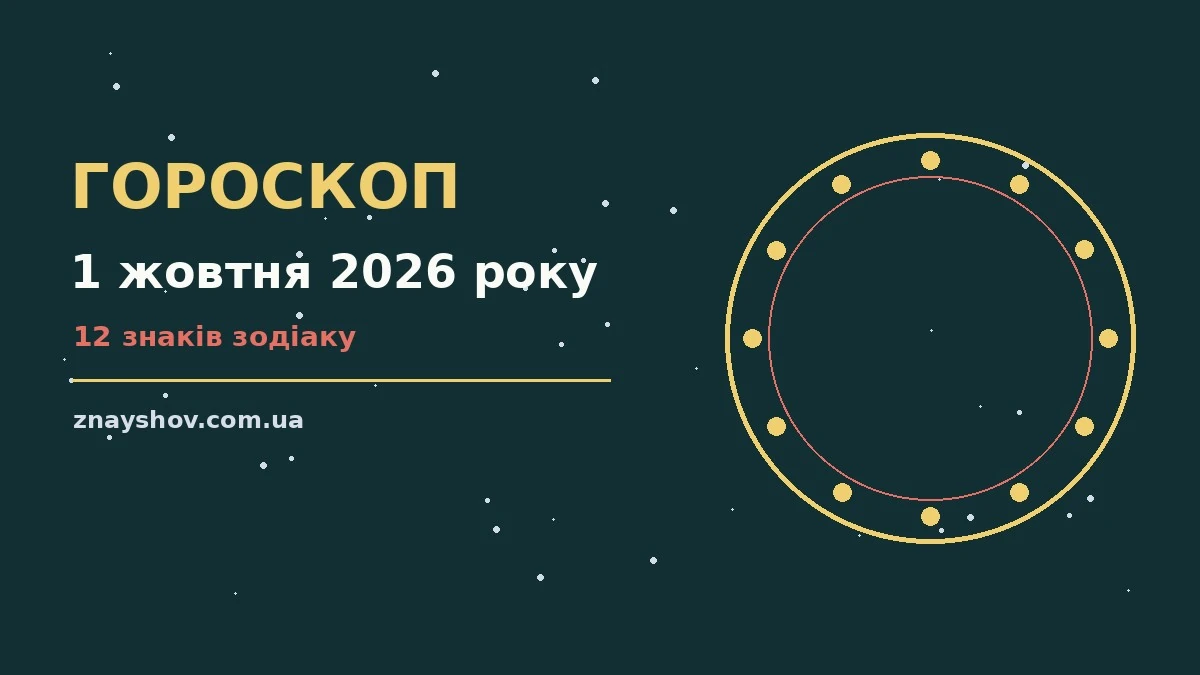 Гороскоп на 1 жовтня 2026 року: ключові моменти дня про можливості й обережність