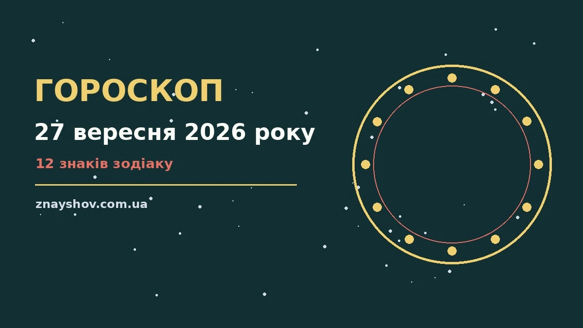 Гороскоп на 27 вересня 2026 року: ключові моменти дня про можливості й обережність