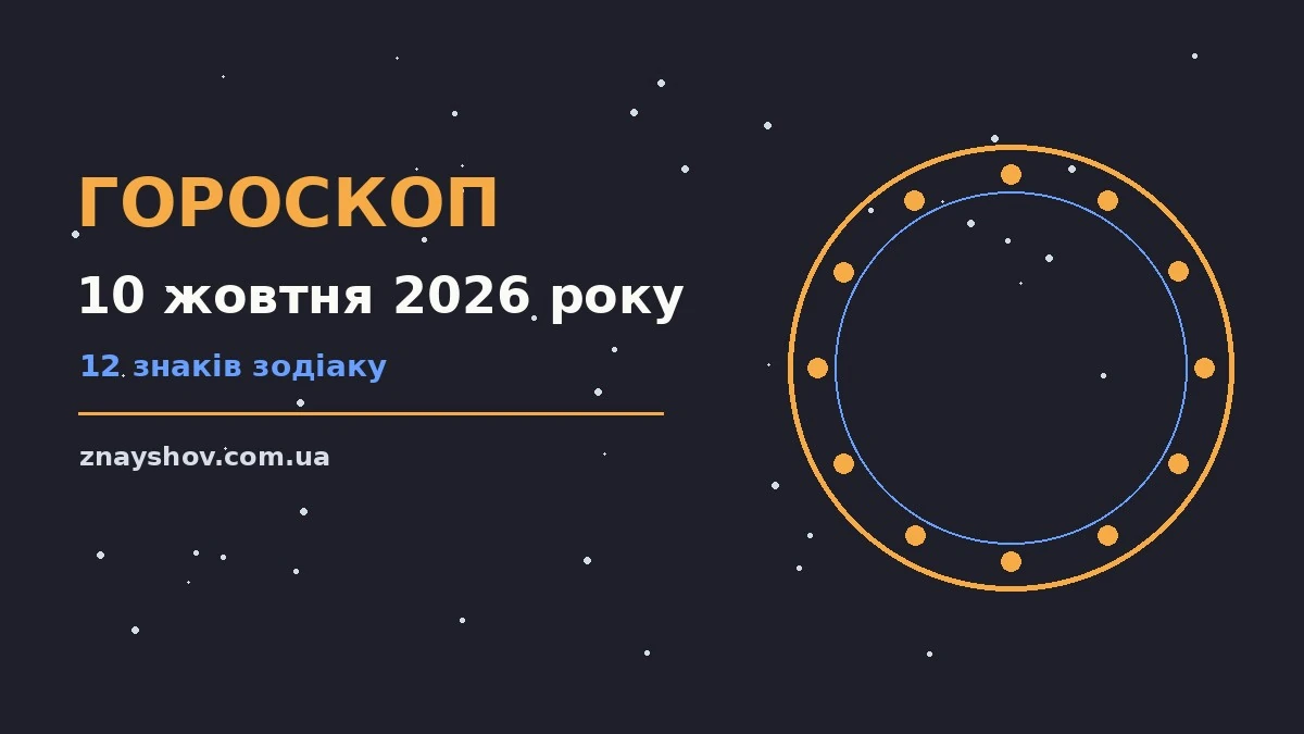 Гороскоп на 10 жовтня 2026 року — практичні поради для роботи, фінансів і стосунків на світлому тлі