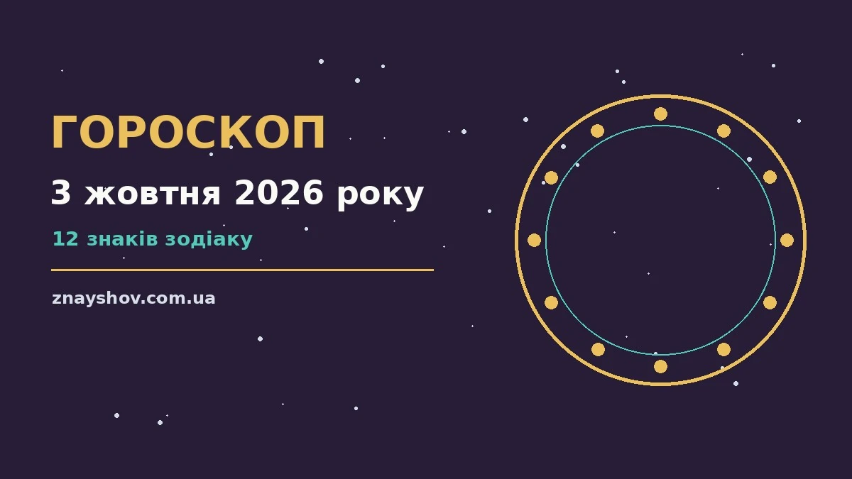 Гороскоп на 3 жовтня 2026 року: ключові моменти дня про можливості й обережність