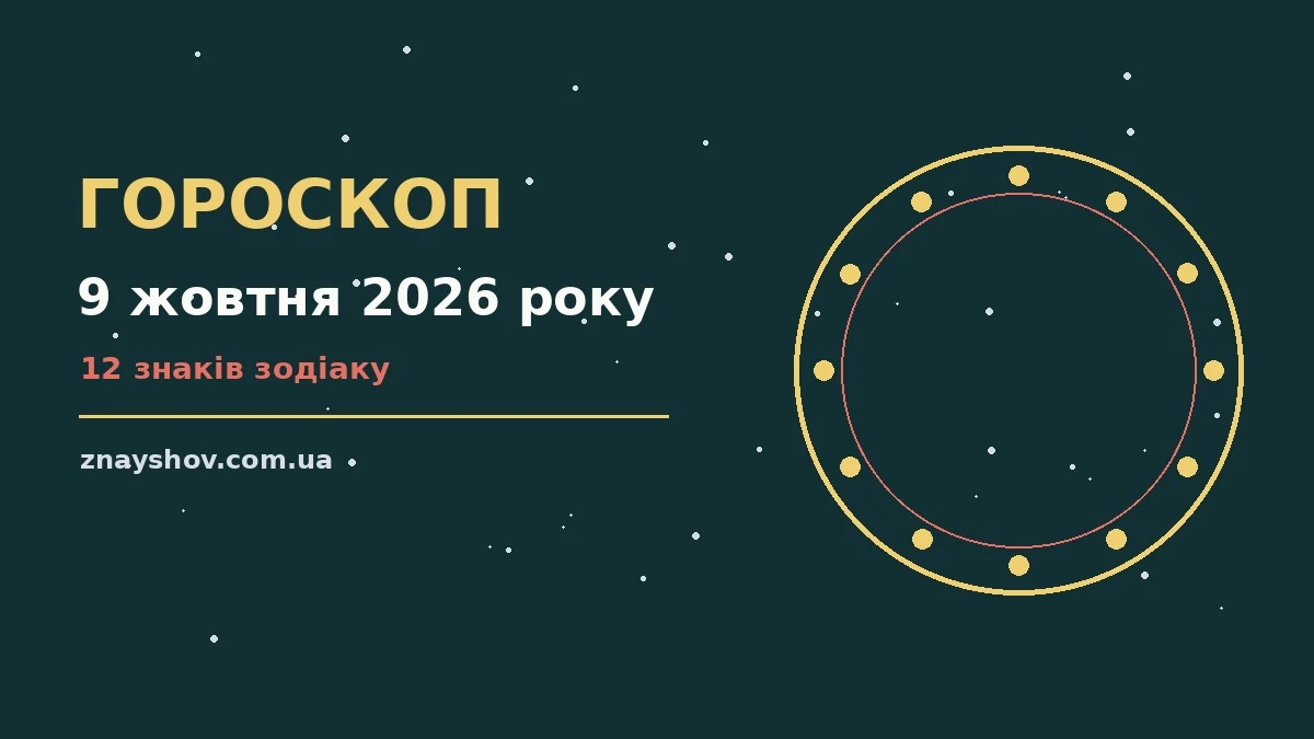 Гороскоп на 9 жовтня 2026 року: ключові моменти дня про можливості й обережність